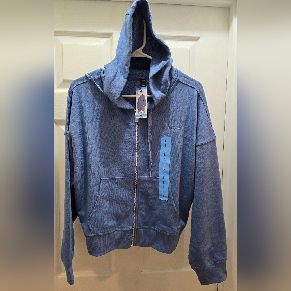 DKNY Hoodie in Black, Tan, Or Blue, 2 Sizes Available.  Price Is For 1 Hoodie - Picture 6 of 11